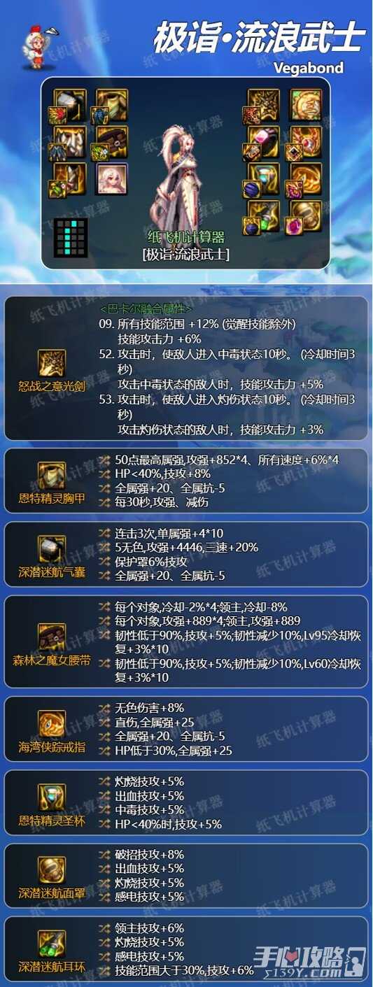 《DNF》神界版本流浪武士毕业装备搭配推荐