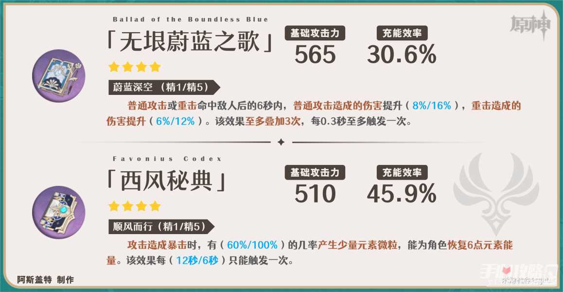 《原神》闲云武器怎么选择