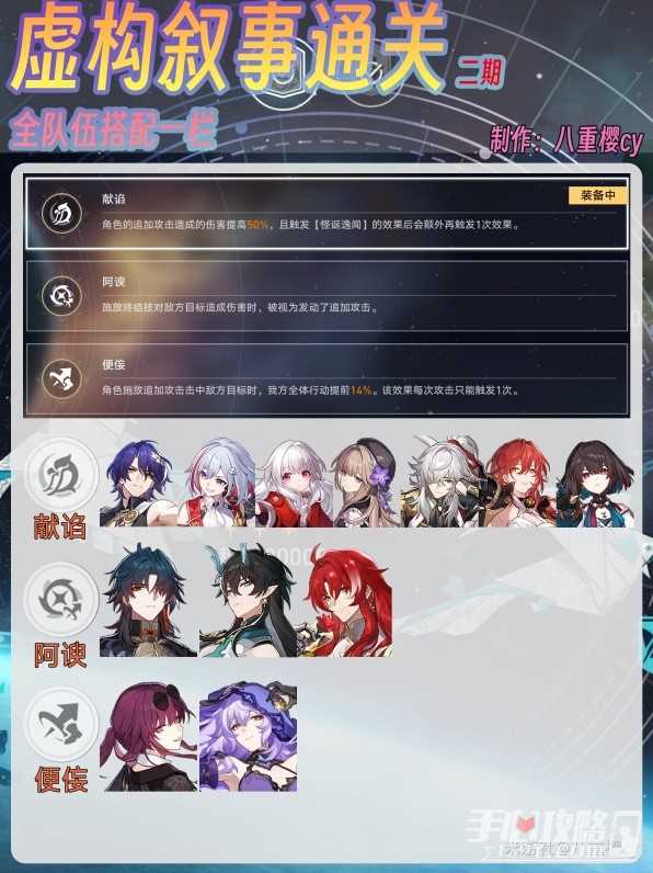 《崩坏星穹铁道》舌灿莲花满星通关攻略