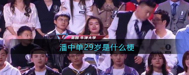 抖音潘中单29岁梗出处意思介绍