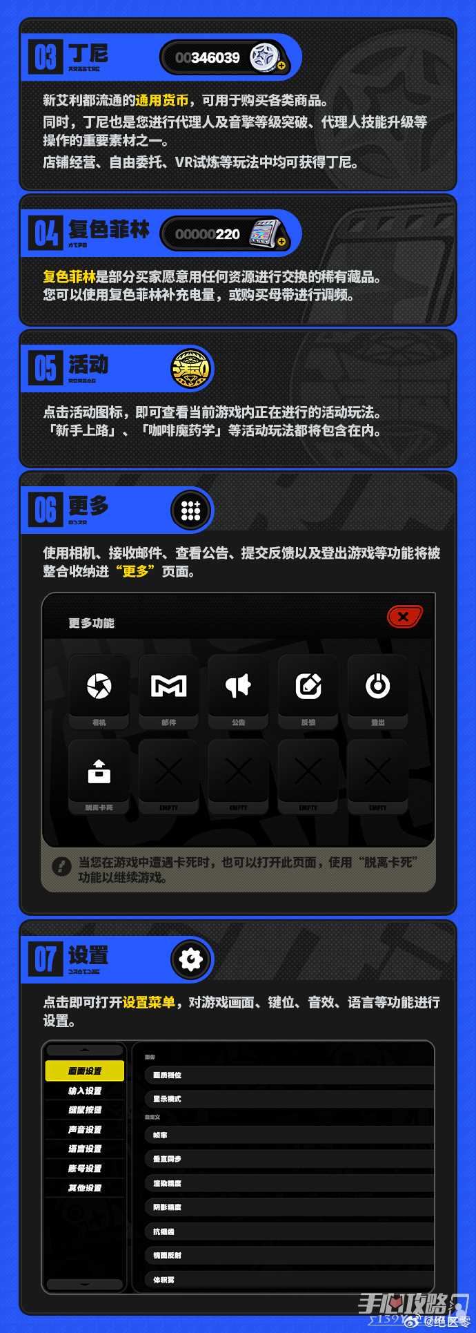 《绝区零》菜单界面介绍 绝区零按键说明术语解释
