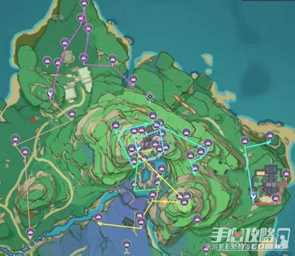 《原神》绯樱绣球收集路线分享