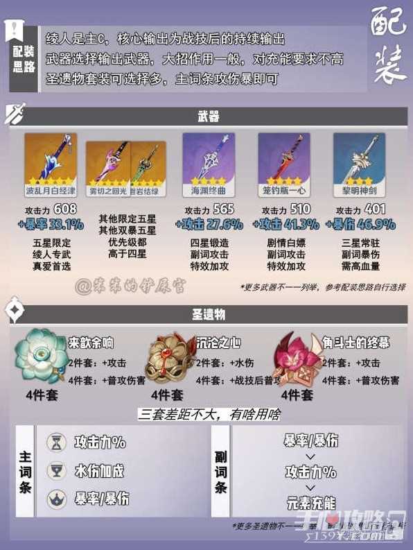 《原神》神里绫人培养攻略