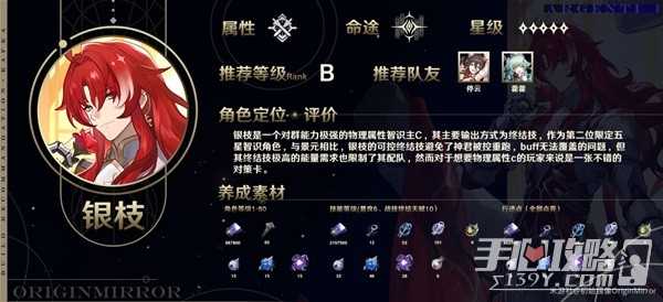 《崩坏星穹铁道》银枝全方位角色解析