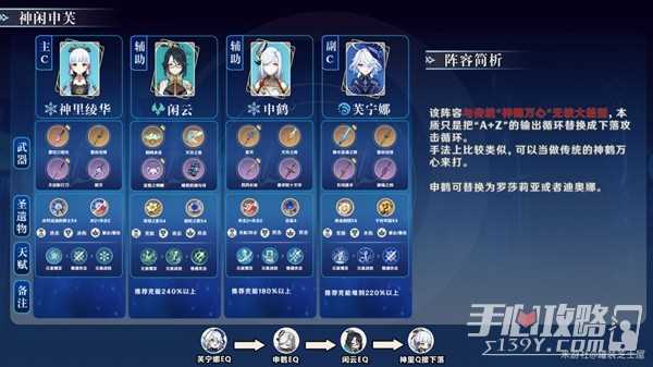 《原神》闲云不同元素队伍搭配攻略